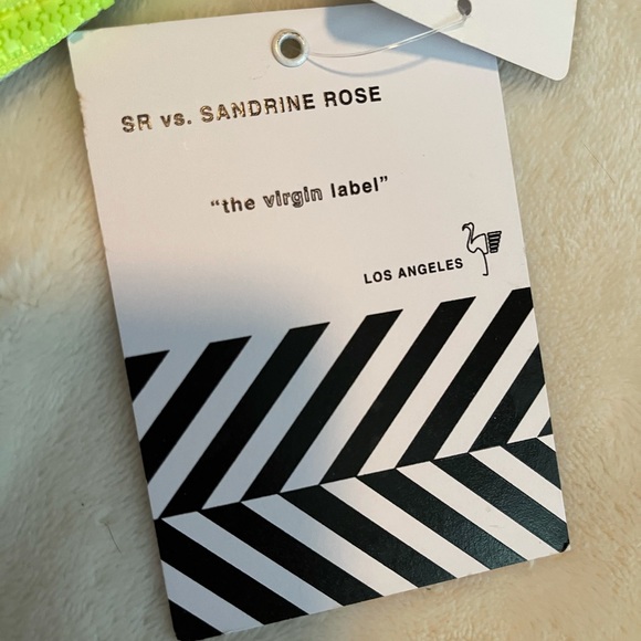 NWT Chaser Sandrine Rose Denim Cutoff Shorts Neon - Picture 4 of 11